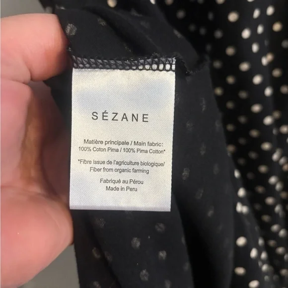 Sezane Luce Dress Pois Moyen - Size XL NWT - Picture 10 of 12